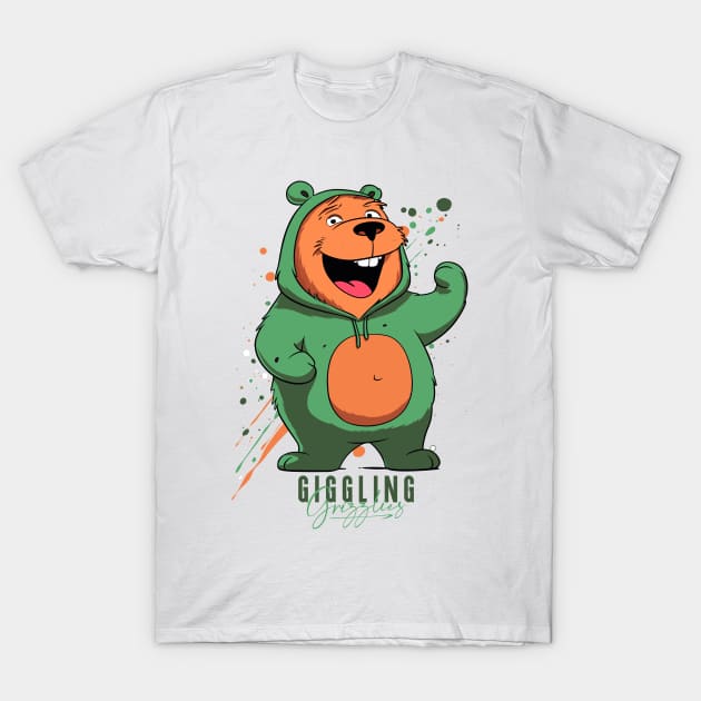 The Giggling Grizzlies Collection - No. 8/12 T-Shirt by emmjott